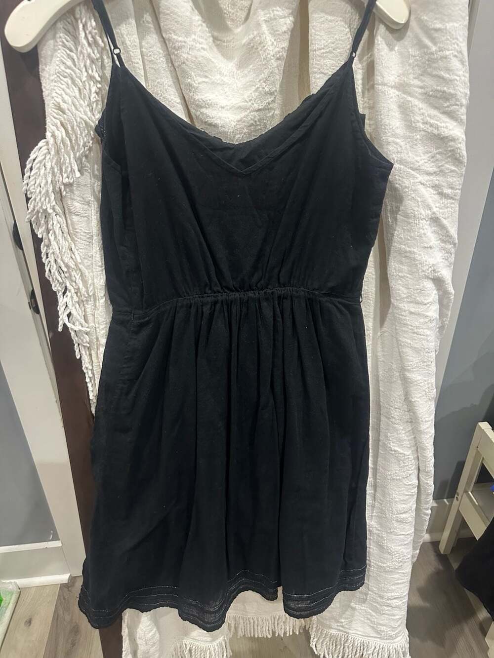 American Eagle Outfitters Black Spaghetti Strap Sundress Size 4